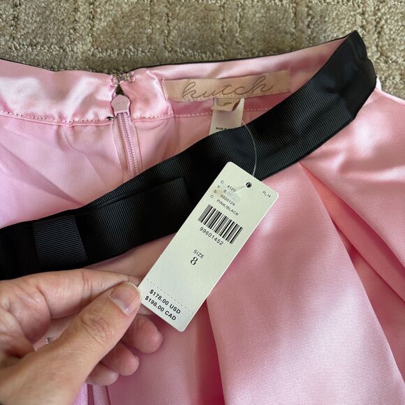 Hutch Full Pleated Bubble Mini Skirt Women's 8 (Fits 6) Bubblegum Pink Coquette - Picture 6 of 11